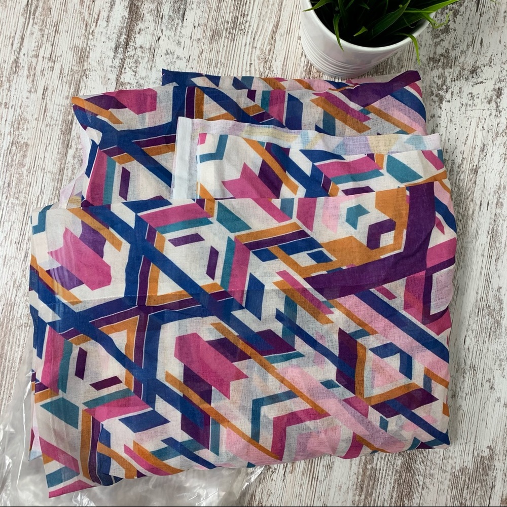 Marta Barragan Camarassa Geometric Colorful Curtain Panels 50 x 96 NEW Set of 2 - Picture 2 of 3